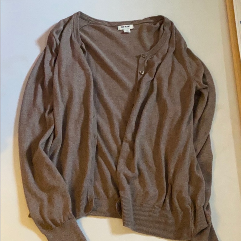 Brown cardigan